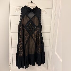 Free. People Black Angel  Lace Dress